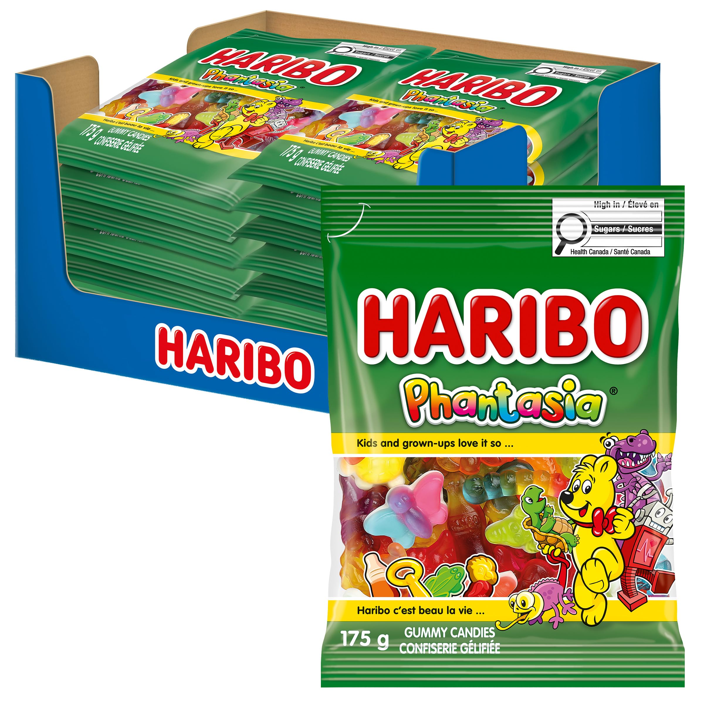 Haribo Phantasia Gummy Candy Mix, 9 Delicious Flavours - 175g